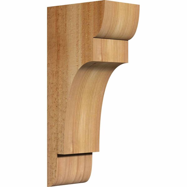 Ekena Millwork New Brighton Rough Sawn Corbel, Western Red Cedar, 4"W x 6"D x 14"H COR04X06X14NEB00RWR - main